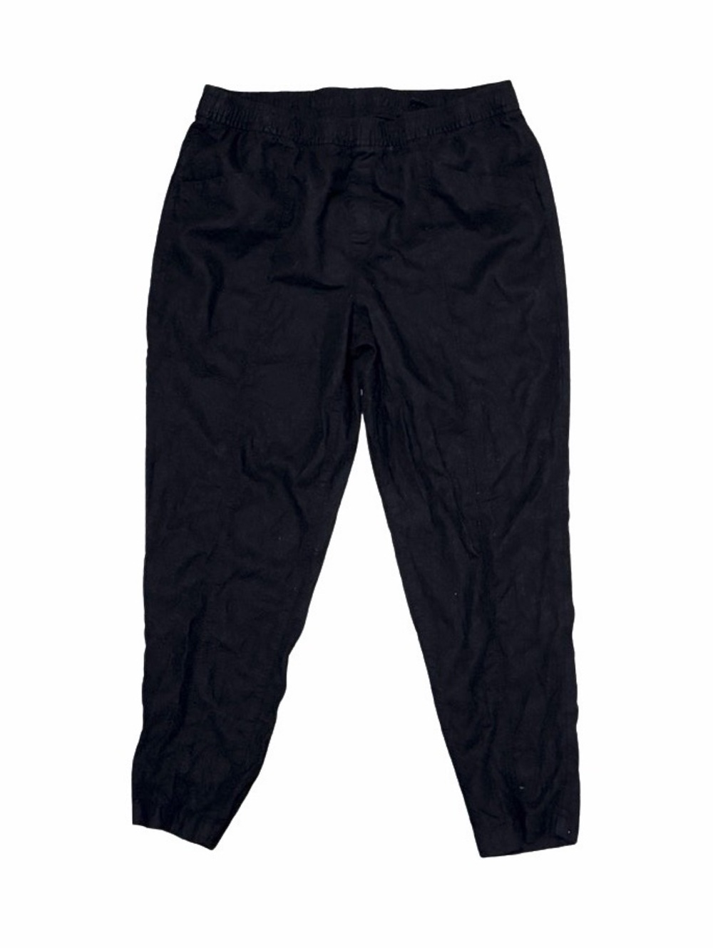 Old Navy Black Women's linen Blend Pants with Elastic Waist